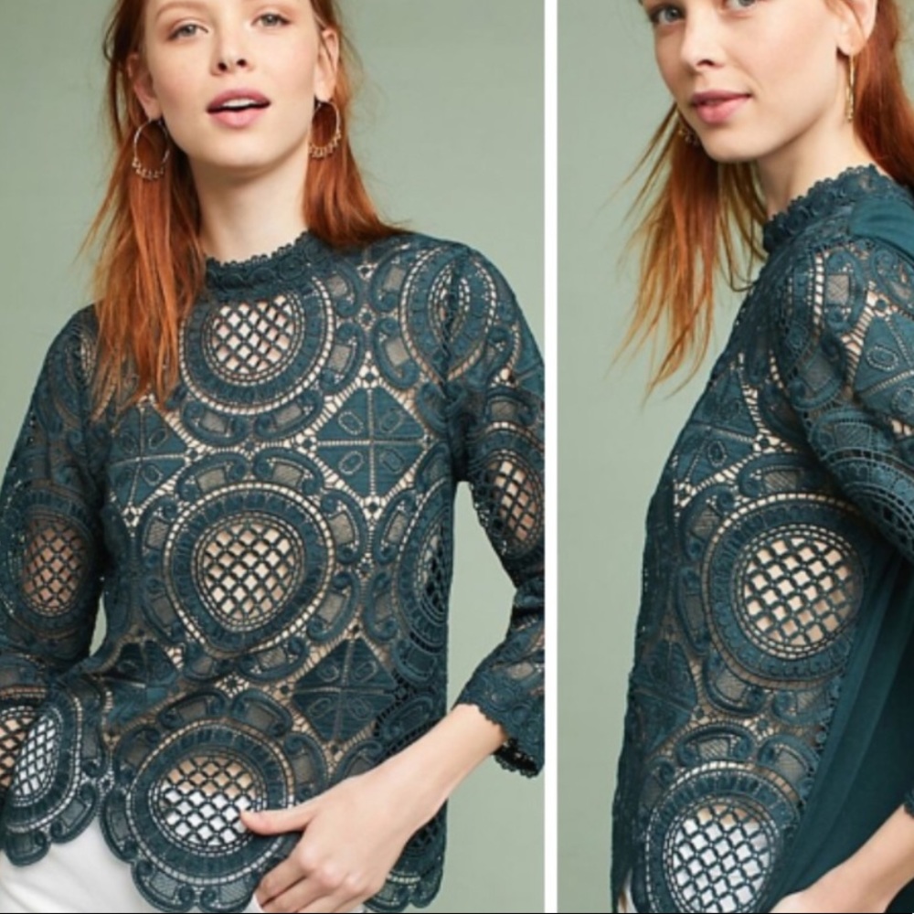 Anthropologie Lace Top